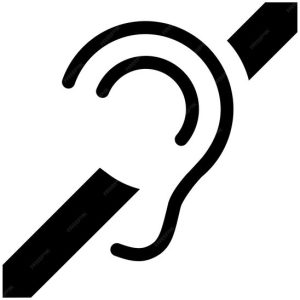 assistive listening devices available (ALD symbol)