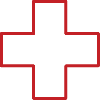An icon of a health care cross.