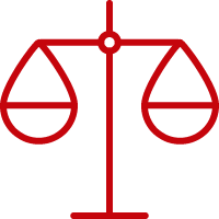 An icon of a justice scale.