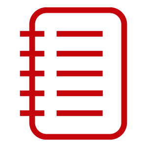 An icon of a notebook.